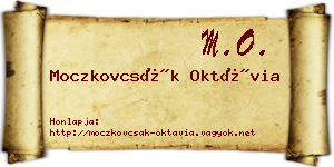 Moczkovcsák Oktávia névjegykártya